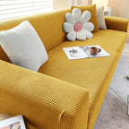 Housse de canapé extensible lavable, quatre tailles, dix coloris