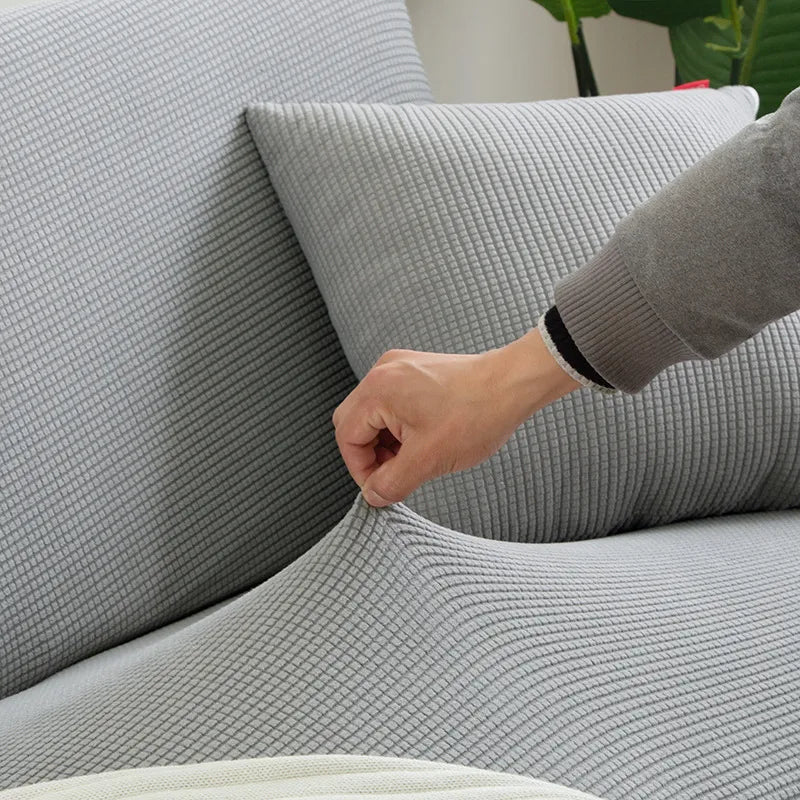 Housse de canapé extensible lavable, quatre tailles, dix coloris