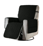 Housse de fauteuil extensible lavable en machine, huit coloris, noir