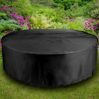 Housse de protection pour table de jardin en PVC, noire