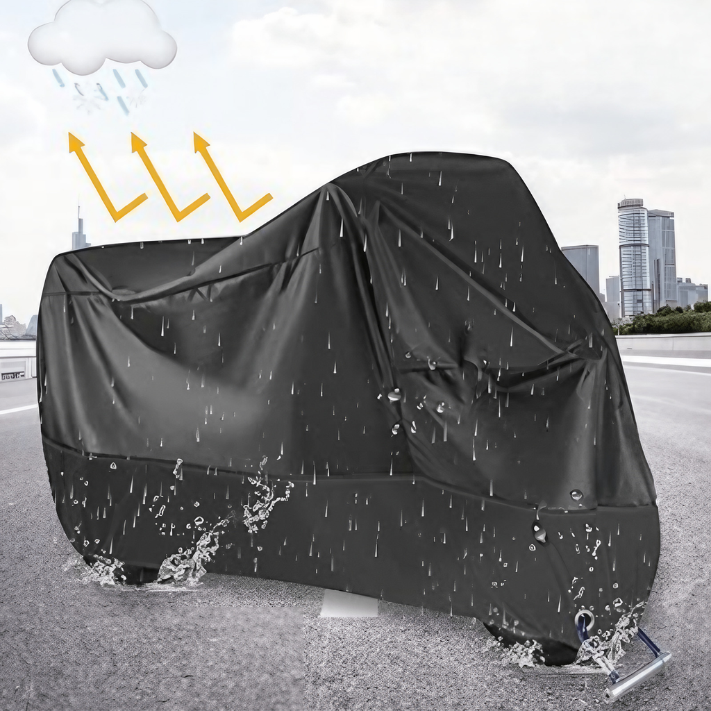 Housse moto imperméable anti-UV avec sac de rangement