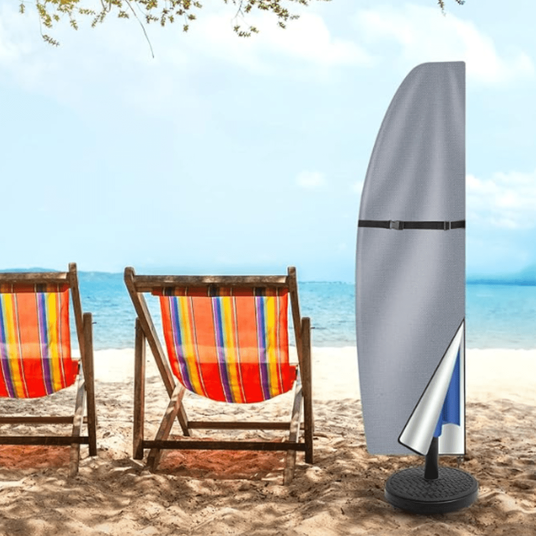Housse de parasol imperméable anti-UV, avec tige télescopique