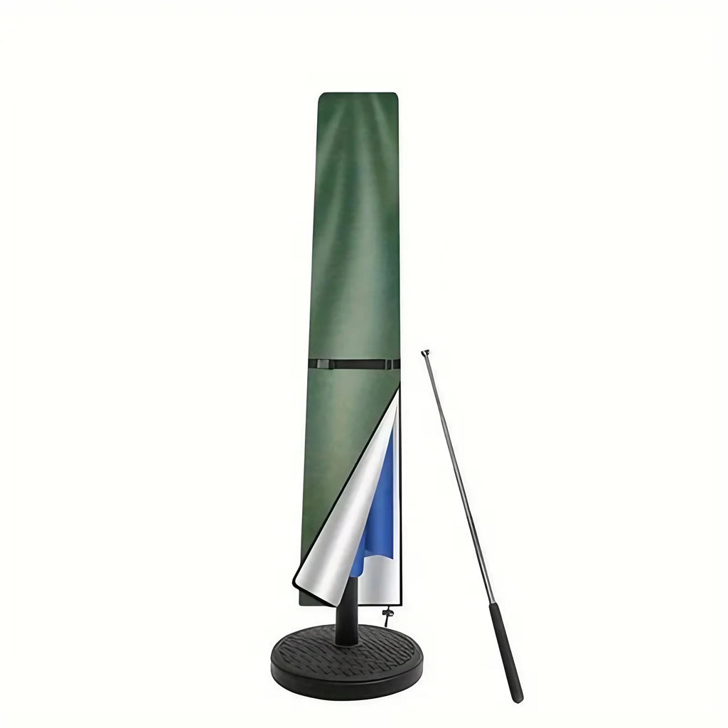 Housse de parasol imperméable anti-UV, avec tige télescopique, vert