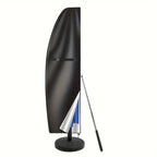 Housse de parasol imperméable anti-UV, avec tige télescopique, noir