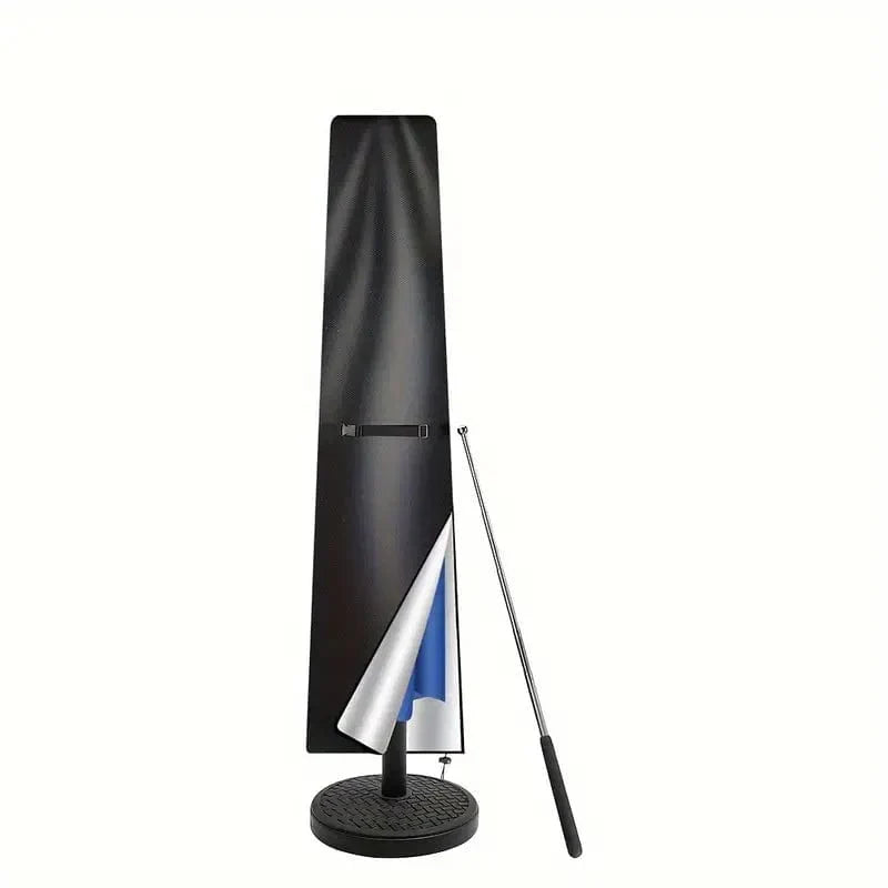 Housse de parasol imperméable anti-UV, avec tige télescopique, noir