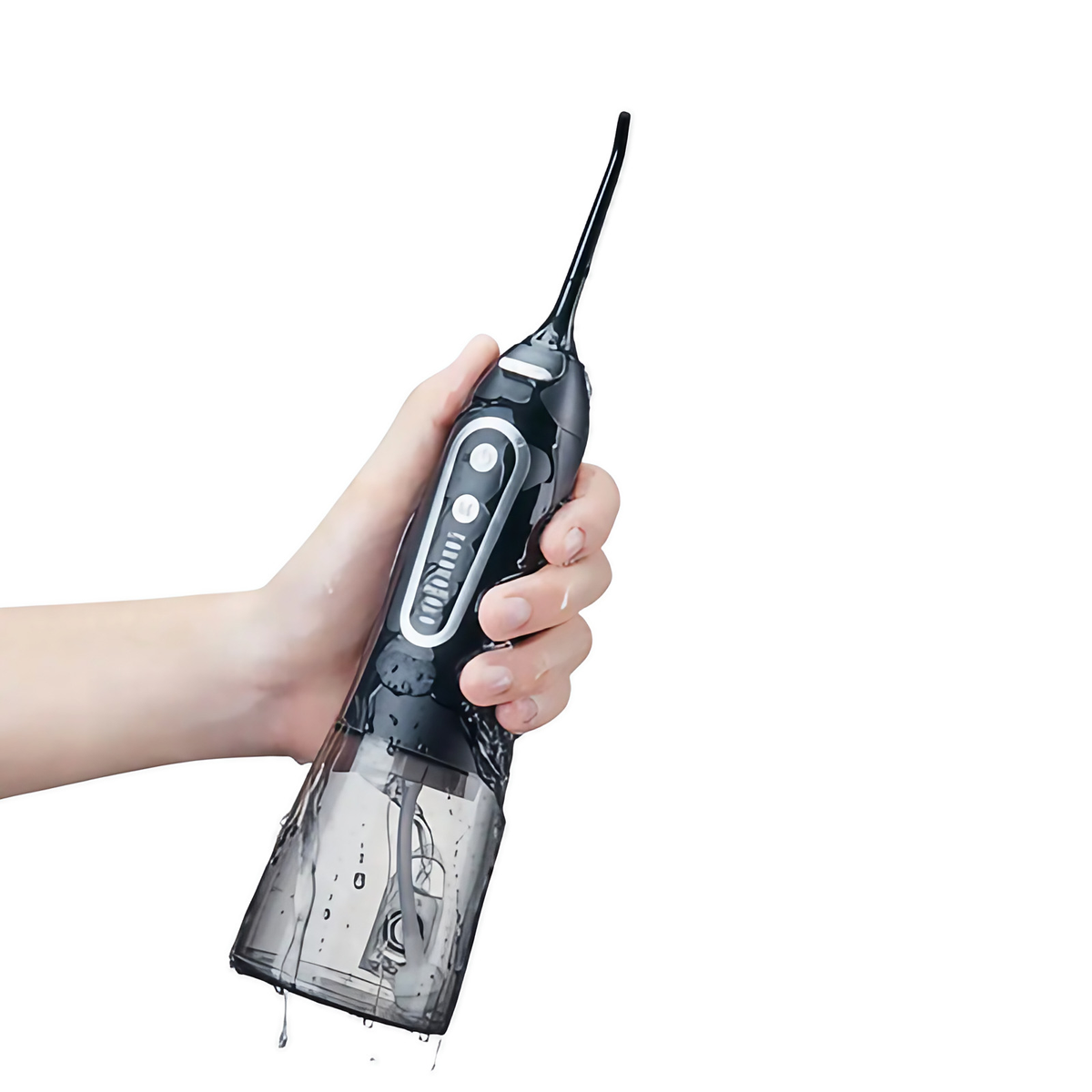 Hydropulseur dentaire sans fil rechargeable, plusieurs embouts, noir