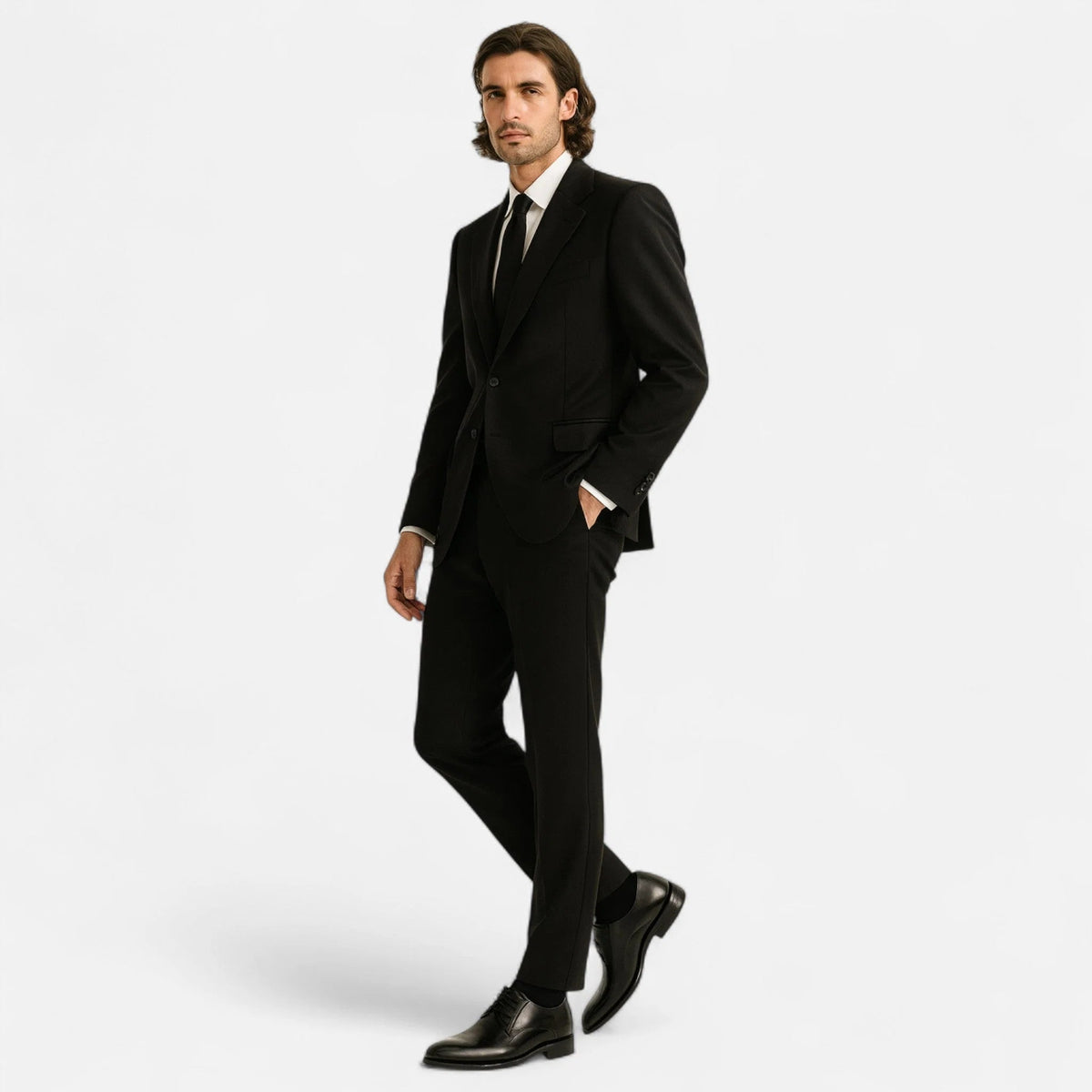 Chaussures derby homme à lacets, bout rond, du 38 au 48