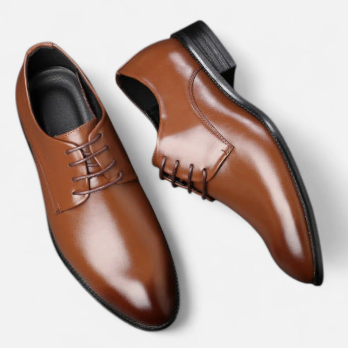 Chaussures derby homme à lacets, bout rond, du 38 au 48