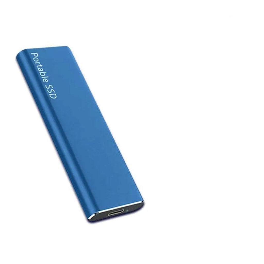 Disque dur externe USB-C 256 Go, compact, quatre coloris, bleu