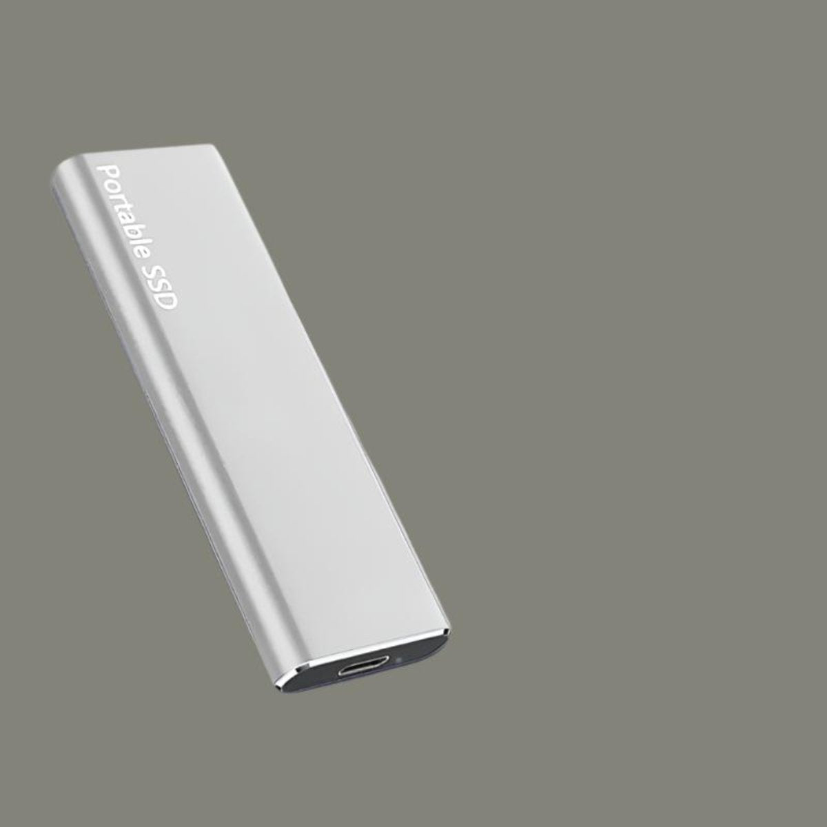 Disque dur externe USB-C 256 Go, compact, quatre coloris, argenté