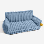 Lit orthopédique pour chien, housse lavable, quatre tailles, bleu