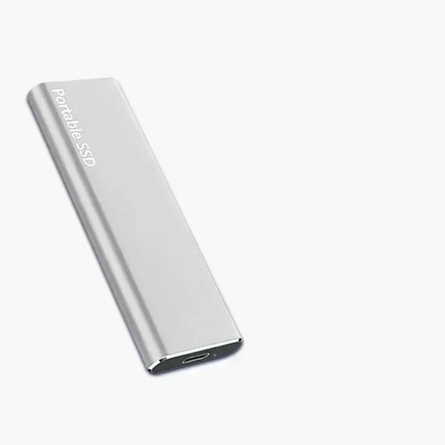 SSD externe portable 256 Go, USB 3.2, quatre coloris, argenté