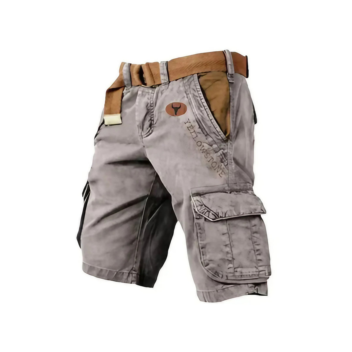 Short cargo homme de travail à poches, huit coloris, du S au 5XL, abricot