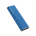 SSD externe portable 256 Go, USB 3.2, quatre coloris, bleu