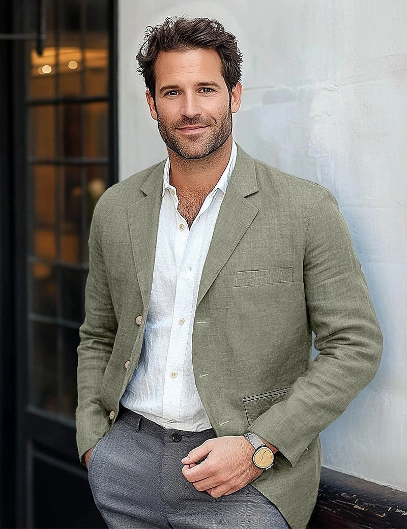 Blazer homme d'été léger, quatre coloris, du S au 3XL, vert clair