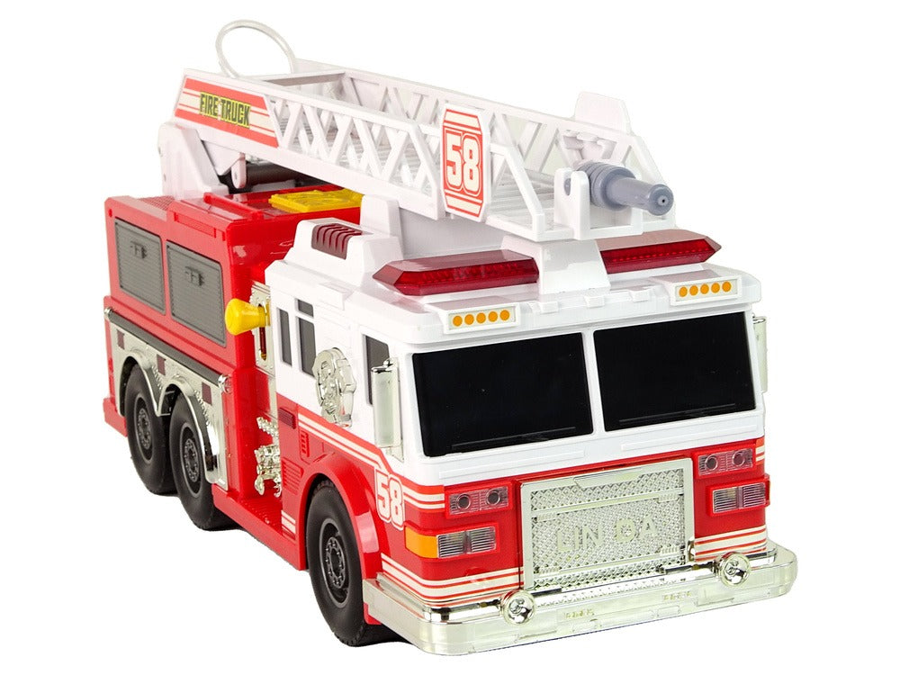 Camion de pompiers jouet grand format, échelle 33 pouces et sirènes