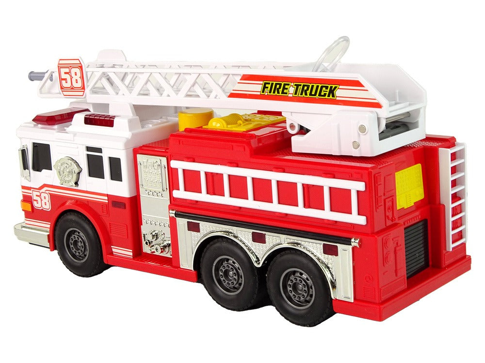 Camion de pompiers jouet grand format, échelle 33 pouces et sirènes