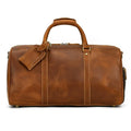 Sac de voyage homme en cuir marron rétro, 50 cm, marron rétro