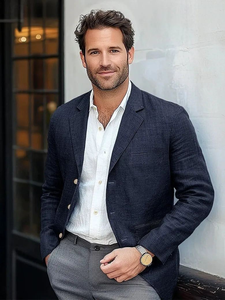 Blazer léger homme pour l'été, quatre coloris, du S au 3XL, bleu marine