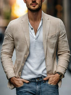 Blazer léger homme pour l'été, quatre coloris, du S au 3XL