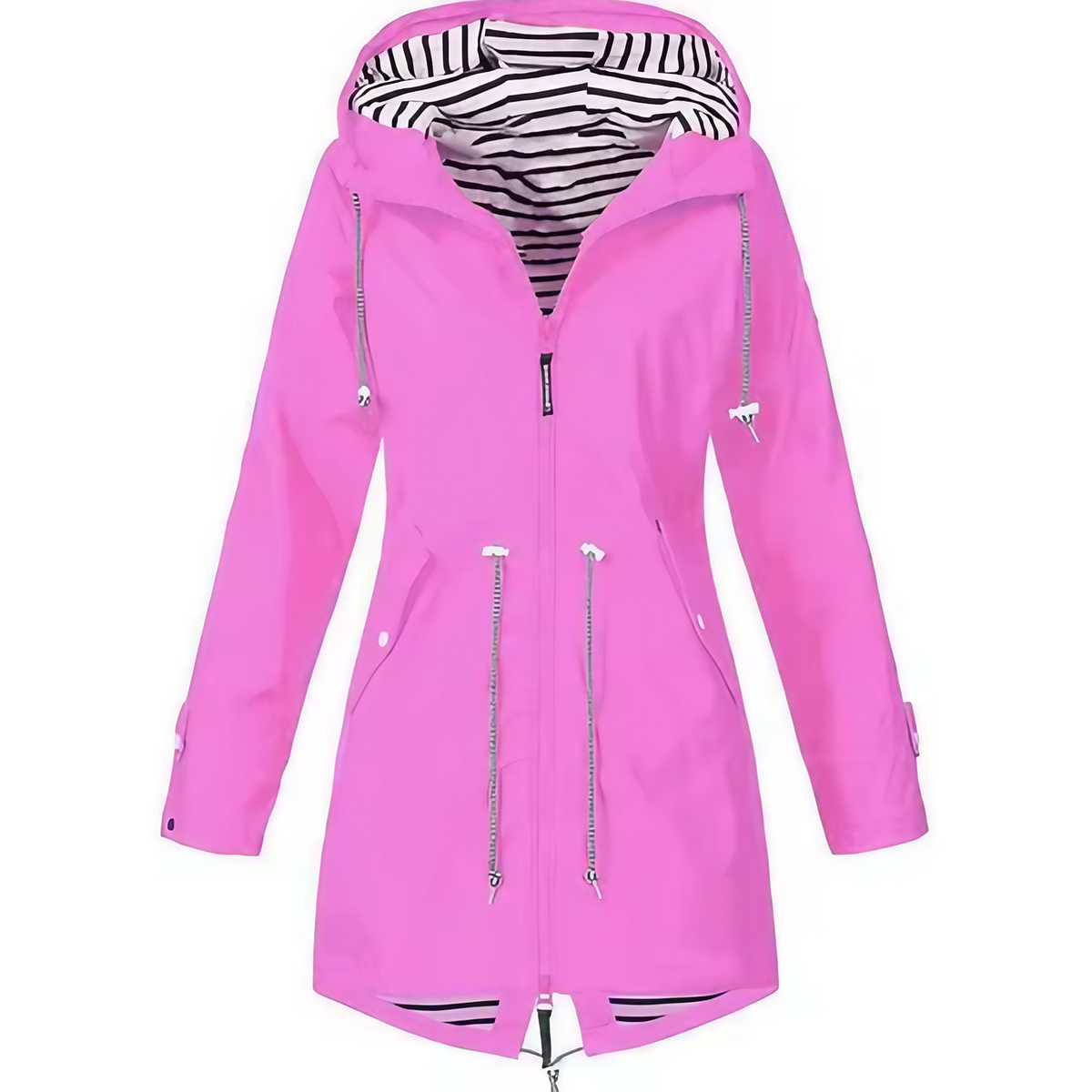 Imperméable femme à capuche, six coloris, du S au 5XL, rose