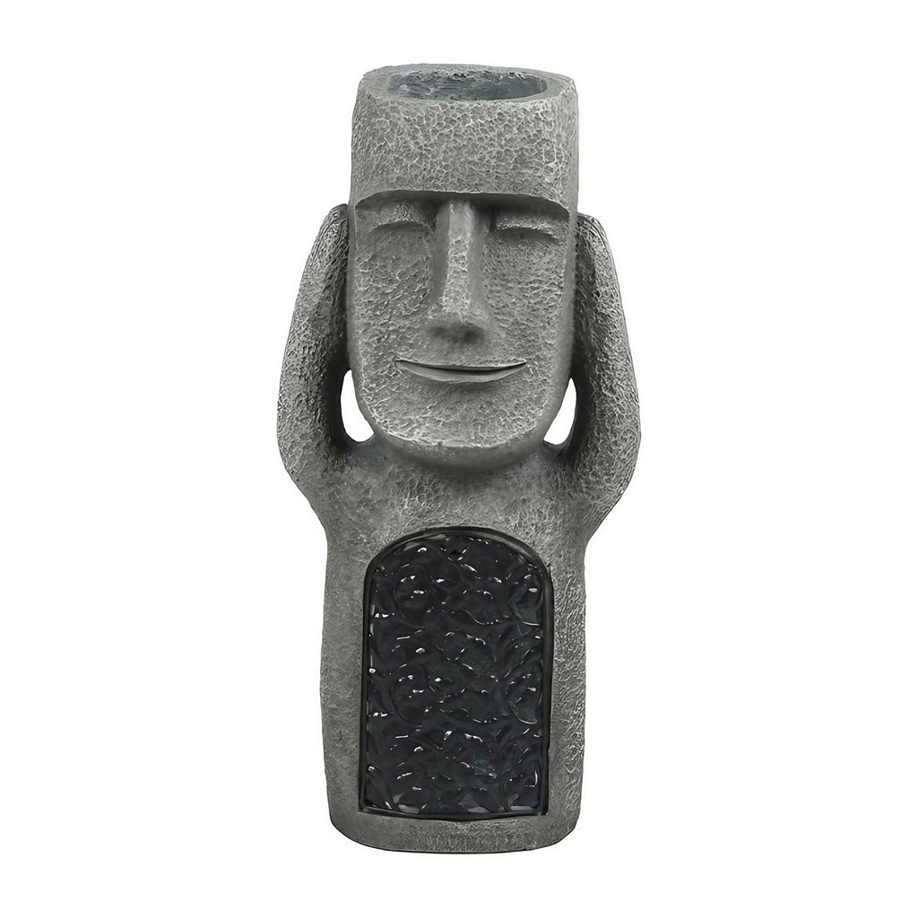 Jardinière sculpture à éclairage LED solaire, trois modèles
