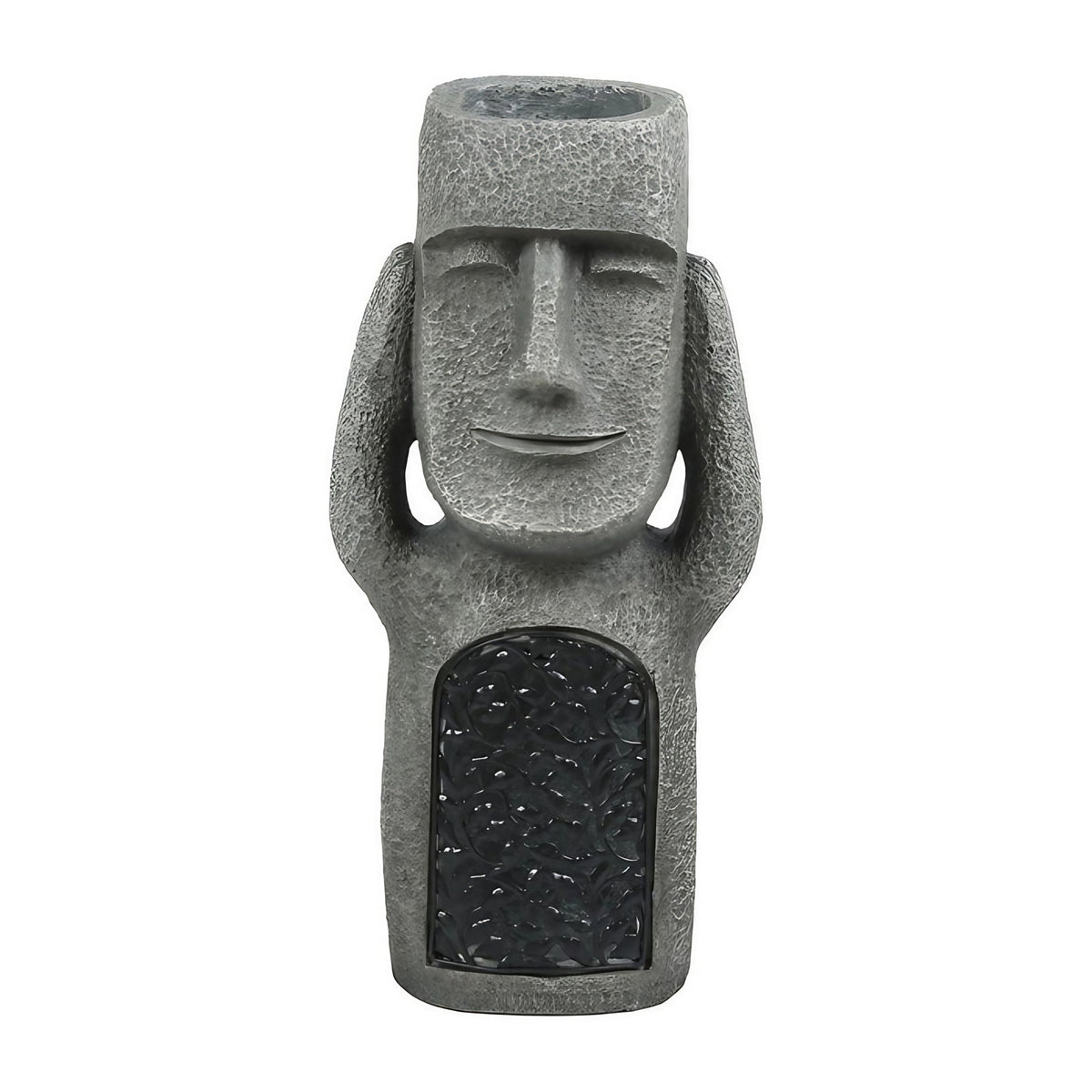 Jardinière sculpture à éclairage LED solaire, trois modèles