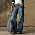 Jean femme long, bleu ou gris, quatre teintes, du XS au 3XL, bleu