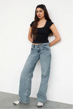 Jean taille basse femme stretch, style années 2000, du XS au XL