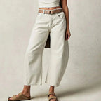 Jean large femme, six coloris, du XS au 3XL, blanc