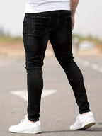 Jean slim homme extensible, huit coloris, du XS au 4XL