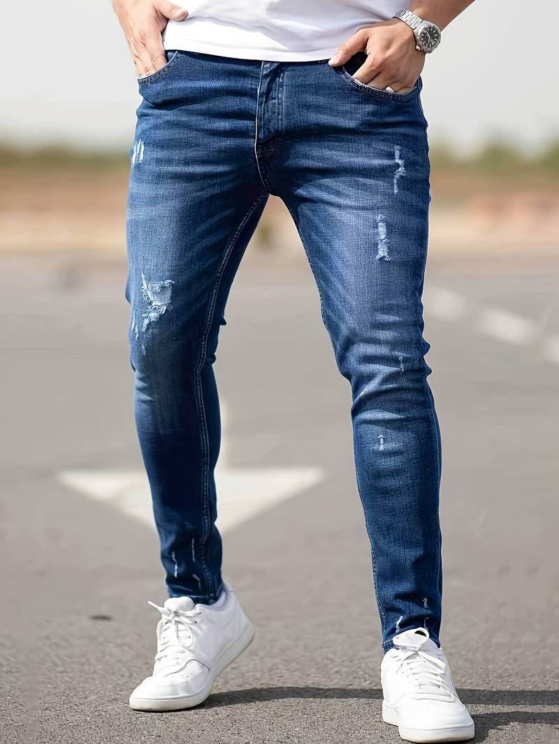 Jean slim homme extensible, huit coloris, du XS au 4XL