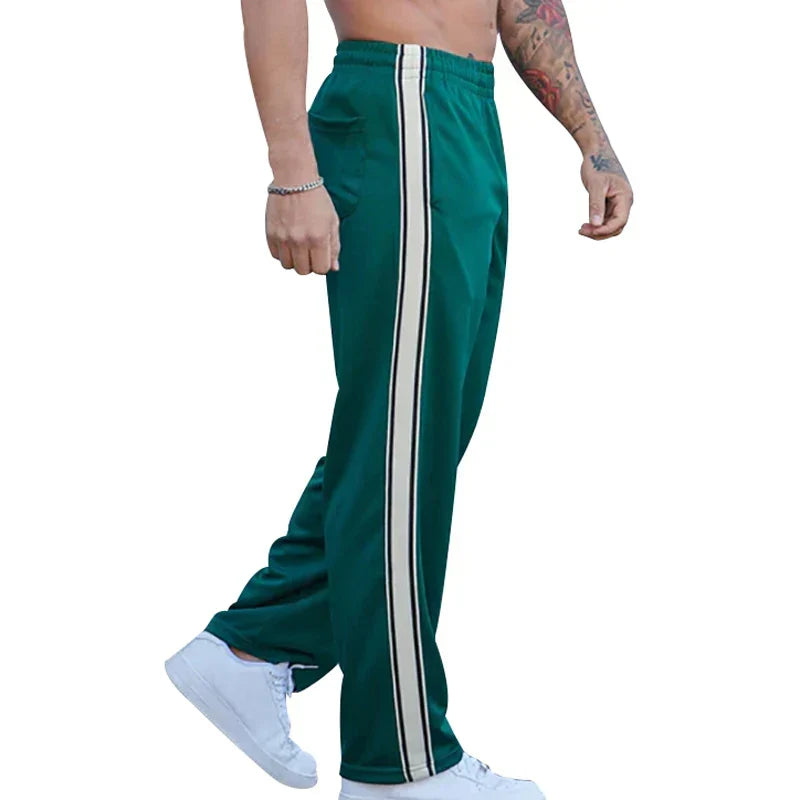 Jogging homme coupe ample, taille élastique à cordon, cinq coloris