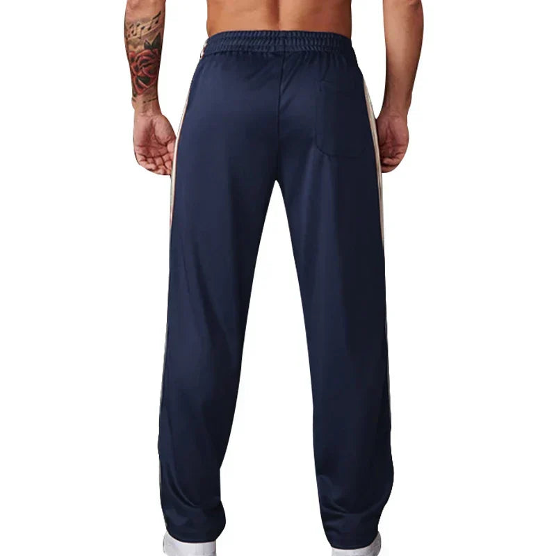 Jogging homme coupe ample, taille élastique à cordon, cinq coloris