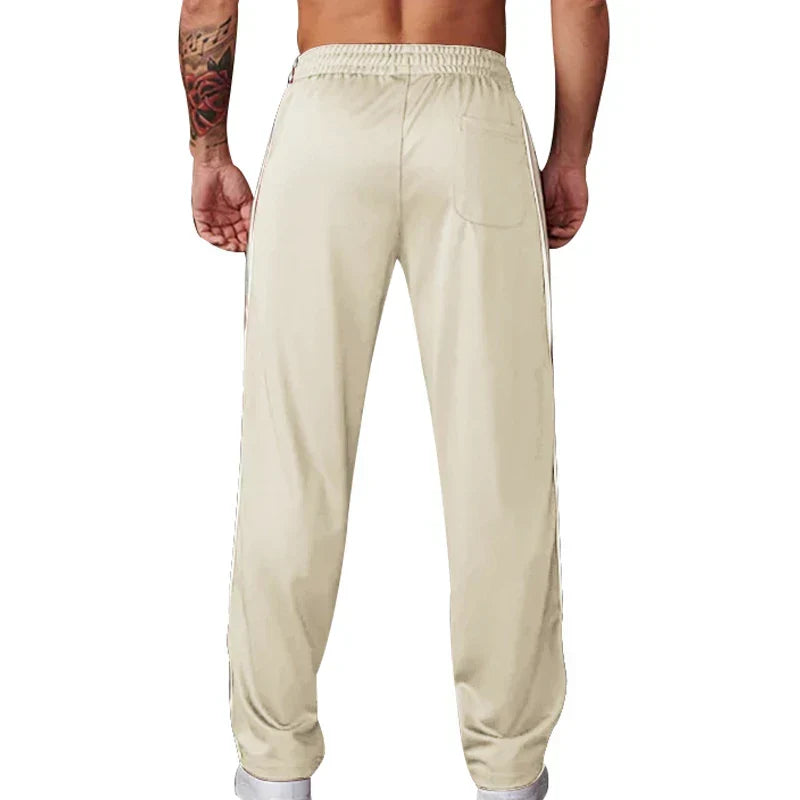 Jogging homme coupe ample, taille élastique à cordon, cinq coloris