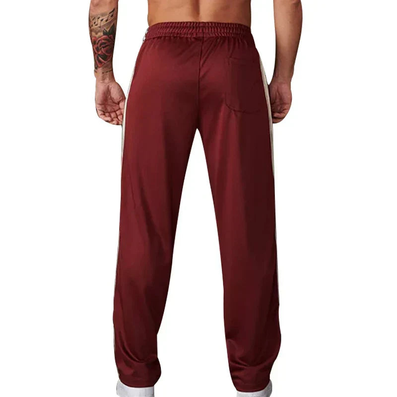 Jogging homme coupe ample, taille élastique à cordon, cinq coloris