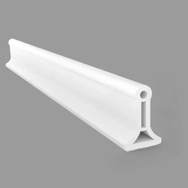 Barrière de douche en silicone adhésive, 1 ou 2 mètres, blanc