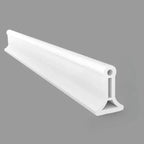 Barrière de douche en silicone adhésive, 1 ou 2 mètres, blanc