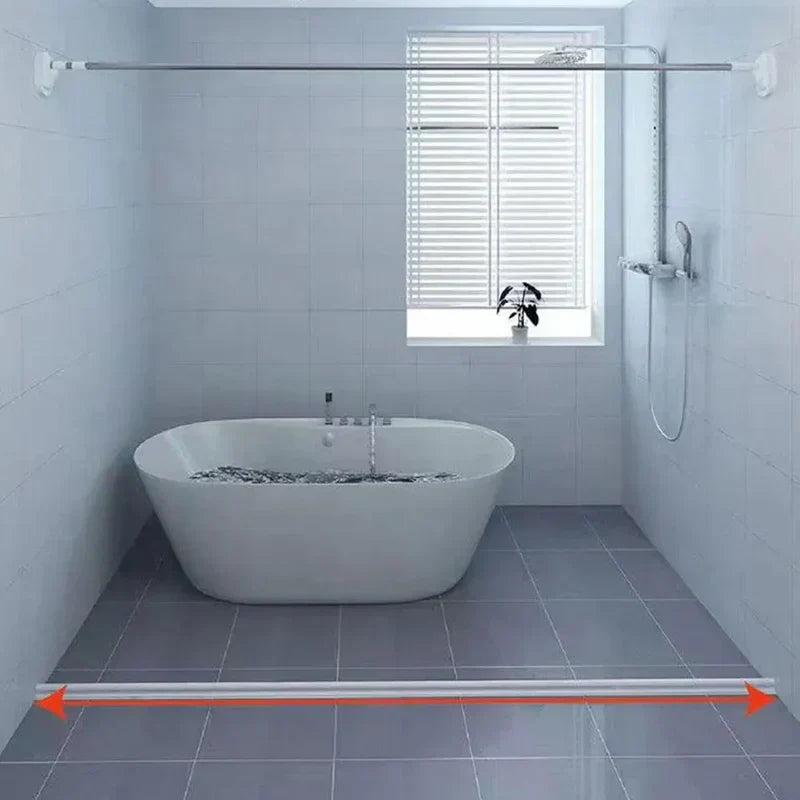 Barrière de douche en silicone adhésive, 1 ou 2 mètres