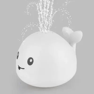 Jouet de bain baleine à jet d'eau et lumières LED
