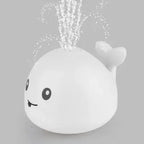Jouet de bain baleine à jet d'eau et lumières LED