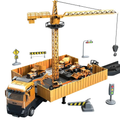 Camion jouet transformable 2 en 1 avec six mini-voitures