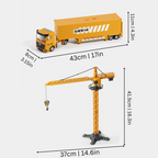Camion jouet transformable 2 en 1 avec six mini-voitures