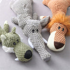 Jouet à mâcher pour chien, forme lion, loup ou éléphant