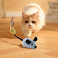 Souris électrique pour chat, jouet à piles en mouvement, gris