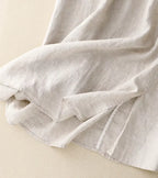 Jupe mi-longue femme trapèze taille haute, broderies et poches