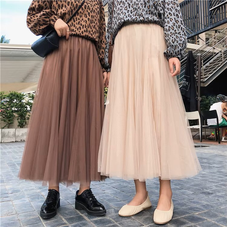 Jupe longue évasée femme, taille haute, du XS au 6XL