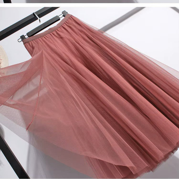 Jupe longue évasée femme, taille haute, du XS au 6XL