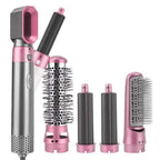 Brosse soufflante à embouts interchangeables, quatre coloris, rose