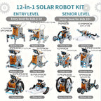 Kit robot solaire 13 en 1 à construire, dès 8 ans